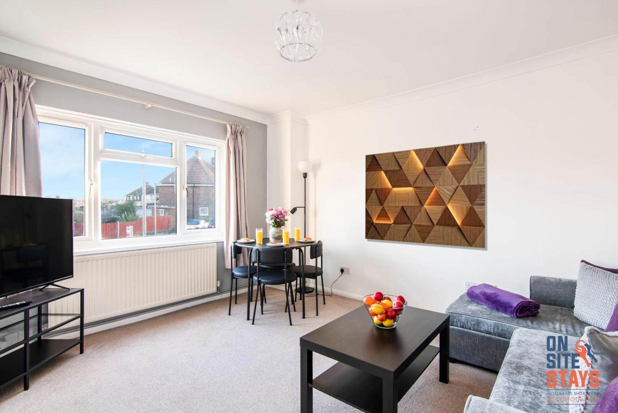 Onsitestays - Cosy 2-Bedroom Apartment With Private Entrance & Long Stay Prices グレーブゼンド エクステリア 写真