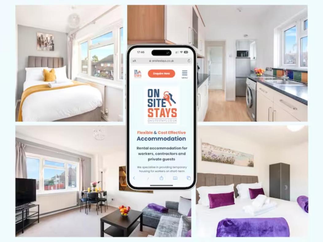 Onsitestays - Cosy 2-Bedroom Apartment With Private Entrance & Long Stay Prices グレーブゼンド エクステリア 写真